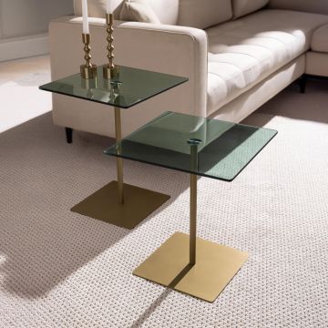 Set masuta de cafea, Neostill, Elegante 2, Aur/Verde
