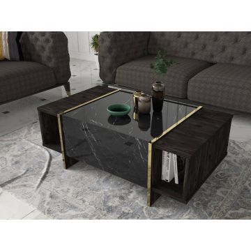 Masa de cafea UnicUtil Luxury Editon, 104 x 60 x 37 cm, Negru