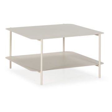 Măsuță de cafea crem din metal 70x73 cm Beatrix – MOME