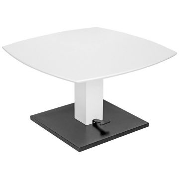Măsuță De Cafea din metal, material pe bază de lemn, 80/80/47-66 cm