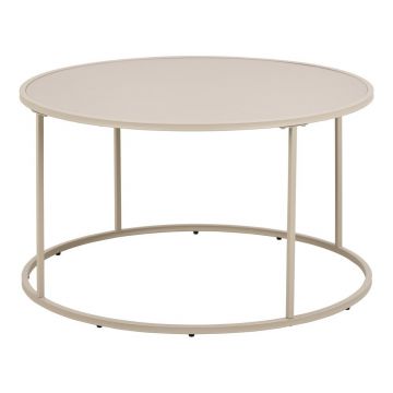 Măsuță de cafea gri rotundă din oțel ø 80 cm Seaford – Actona