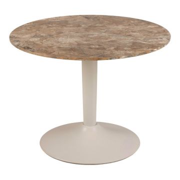 Măsuță de cafea maro rotundă cu blat ceramic ø 60 cm Malta – Actona