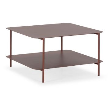 Măsuță de cafea teracotă din metal 70x73 cm Beatrix – MOME