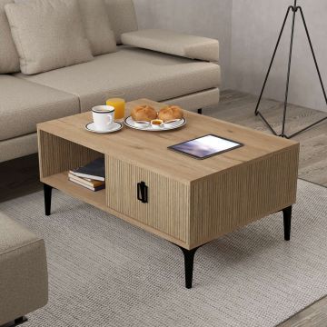 Masuta de cafea, Hanah Home, 2004 Sare, 90x41.5x60 cm, PAL, Maro