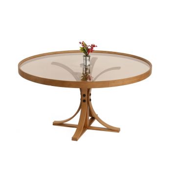 Masuta de cafea, Hanah Home, Boston, 80x47x80 cm, 100% SOLID BEECH WOOD, Maro