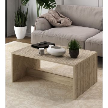 Masuta de cafea, Hanah Home, Lenna, 90x41.4x60 cm, PAL, Travertin