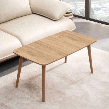 Masuta de cafea, Hanah Home, Luci, 100x45x53 cm, Stejar