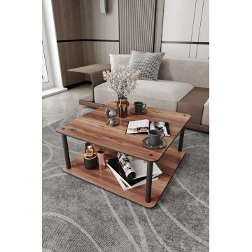 Masuta de cafea, Hanah Home, Masivo Square, 70x38x70 cm, MDF , Maro