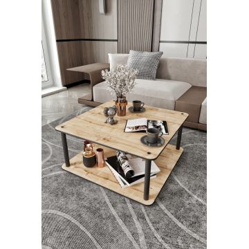 Masuta de cafea, Hanah Home, Masivo Square, 70x38x70 cm, MDF , Stejar