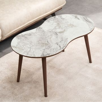 Masuta de cafea, Hanah Home, Moon, 99x45x54 cm, Alb