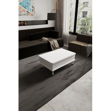 Masuta de cafea, Hanah Home, Nino, 90x40x60 cm, PAL, Alb