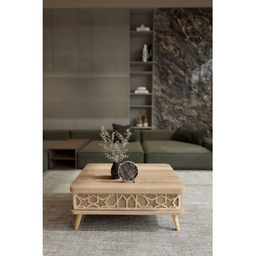 Masuta de cafea, Hanah Home, Ottowa Ada, 90x38x60 cm, PAL, Alaska