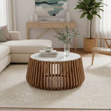 Masuta de cafea Mable Natural 80x80x45 cm