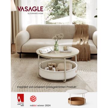 Masuta de Cafea, Vesta, Bej natural, 75x75x45 cm