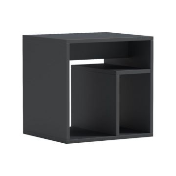 Masuta laterala, Doublo, Antracit, 40x35x40 cm