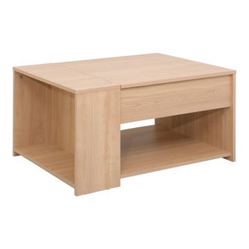 Masa Aravis cu functie polimorfa, Lemn, Natur, 80x60x42 cm