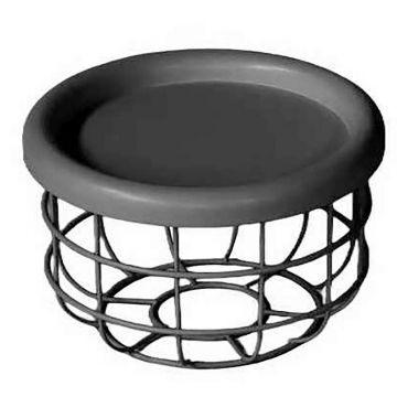 Masă Auxiliară din metal, material pe bază de lemn,