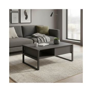 Masa de cafea Bendon, Pal melaminat si metal, 100x60x45 cm