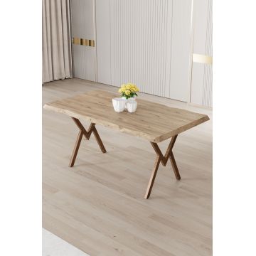 Masa, Hanah Home, Akort, 130x73x80 cm, Pin Atlantic / Maro