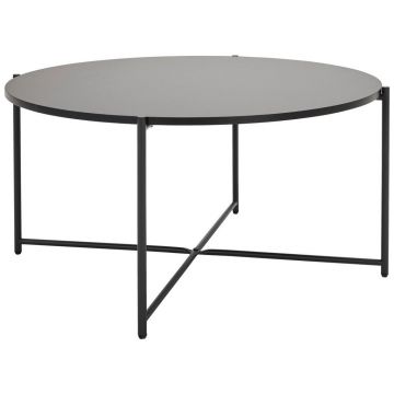 Măsuță De Cafea din metal, material pe bază de lemn, 83/83/40 cm