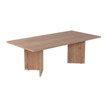 Măsuță de cafea în culoare naturală cu aspect de lemn de stejar 60x119 cm Sabin – Kalune Design