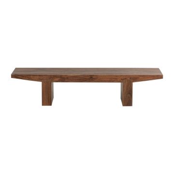 Măsuță de cafea în culoare naturală închisă din lemn de acacia 48x152 cm Eron – WOOOD