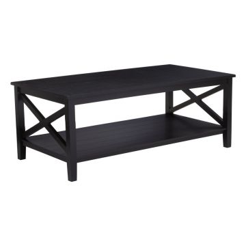 Măsuță de cafea neagră 60x120 cm Heritage – Premier Housewares