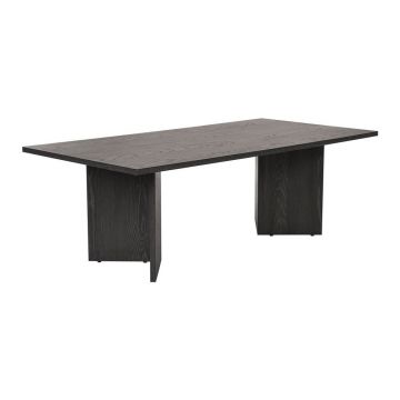 Măsuță de cafea neagră cu aspect mat 60x119 cm Sabin – Kalune Design