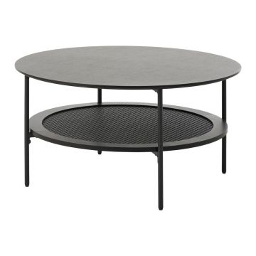 Măsuță de cafea neagră rotundă ø 80 cm Pensacola – Unique Furniture