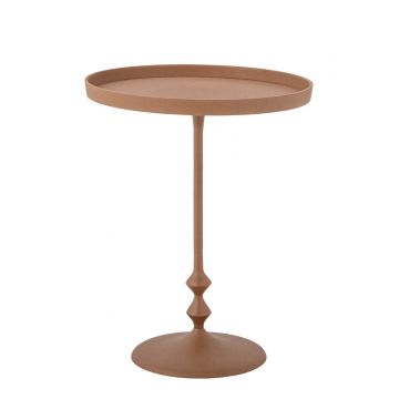 Masuta de cafea, Bloomingville, Anjou, 37x45 cm, aluminiu, portocaliu