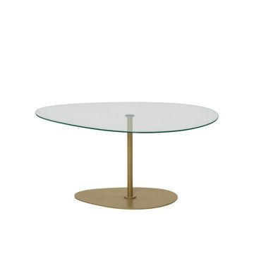 Masuta de cafea PORTO, auriu, 90x60x40 cm