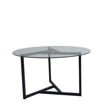 Masuta de cafea TRIO SEHPA, negru, 75x75x42 cm