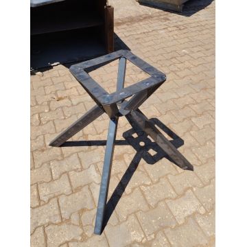 Picioare de masă metalice, Hanah Home, Luna Ayak, 76x76x72 cm, Negru