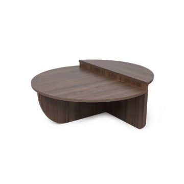 Set 2 masute de cafea PODIUM, nuc, 90x60x30 cm