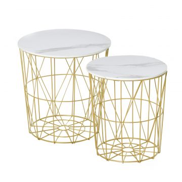 Set 2 Masute de Sufragerie Stivuibile Raft Detasabil Baza Container