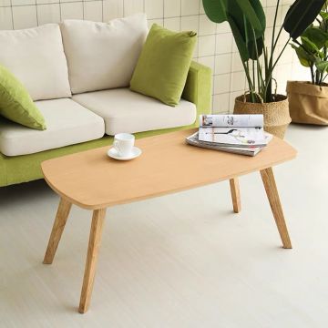 Masă de cafea cu spațiu de depozitare Komela, Natur, 100x48x45 cm - Natur