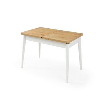 Masa extensibila, Hanah Home, Vista, PAL, Stejar / Alb