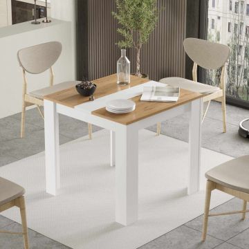 Masa, Hanah Home, Ave20-Sw, 80x73.8x80 cm, PAL, Natural/Alb