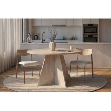 Masa, Hanah Home, Virella, 120x75x120 cm, Travertin
