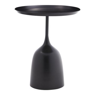 Masuta de cafea AGrile metal, negru, D50x60 cm - Negru