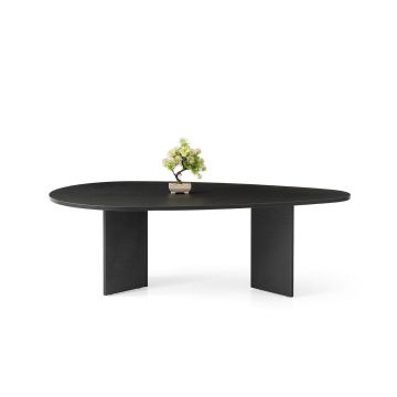 Masuta de cafea, Hanah Home, Flap, 139.5x42x79.5 cm, PAL, Negru