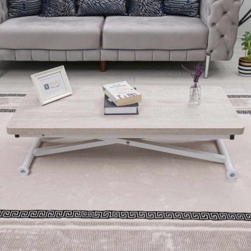 Masuta de cafea, Hanah Home, Home Ext, MDF, Lisabona / Alb