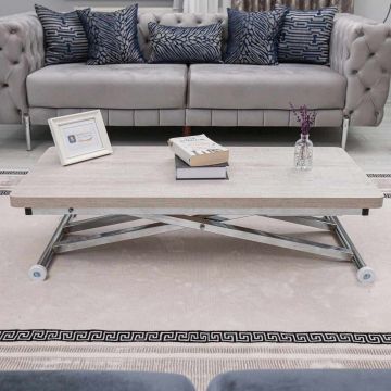 Masuta de cafea, Hanah Home, Home Ext, MDF, Lisabona / Chrome