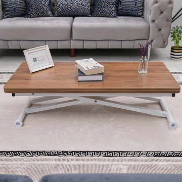 Masuta de cafea, Hanah Home, Home, MDF, Nuc/Alb