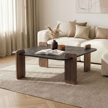 Masuta de cafea, Hanah Home, Marais, 90x35x90 cm, PAL, Lotus / Nuc