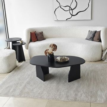 Masuta de cafea, Hanah Home, Nova, 100x35x60 cm, PAL, Negru