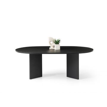 Masuta de cafea, Hanah Home, Oscar, 128x42x80 cm, PAL, Negru