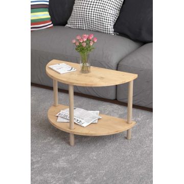 Masuta de cafea, Hanah Home, Peka-0007, 60x42x30 cm, PAL, Maro