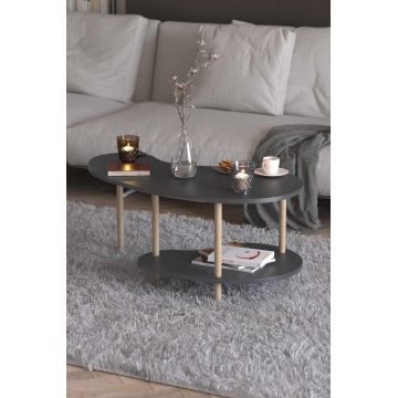 Masuta de cafea, Hanah Home, Peka-0021, 100x43x48 cm, PAL, Antracit
