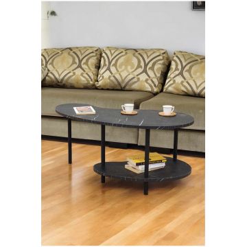 Masuta de cafea, Hanah Home, Peka-0021, 100x43x48 cm, PAL, Marmura